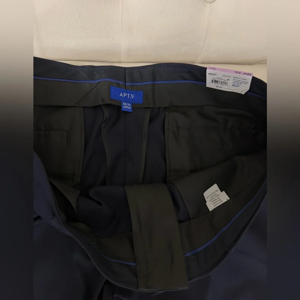 Apt. 9 Navy Blue Dress Pants - Picture 3 of 3